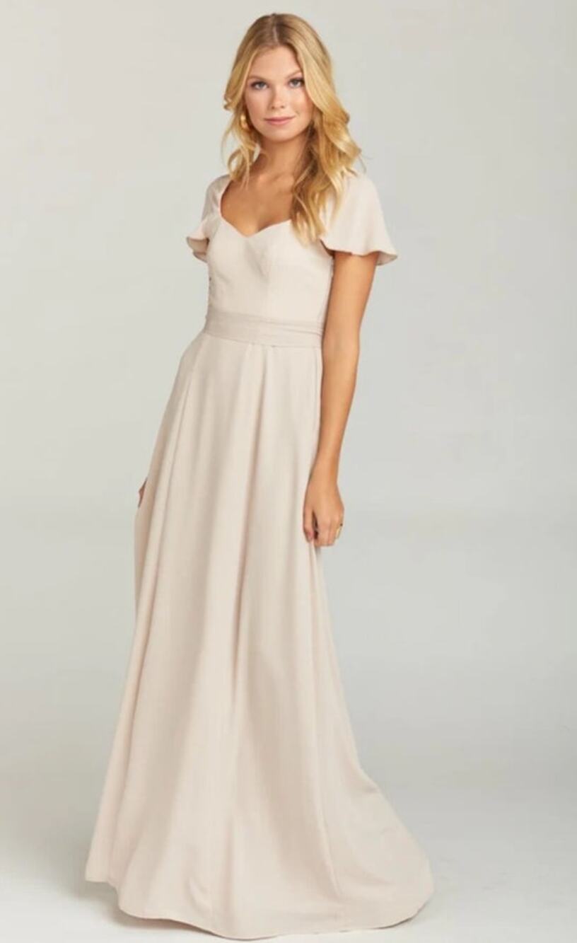 Show Me Your Mumu Womens Marie Sweetheart Maxi Dress S Beige Wedding Bridesmaid